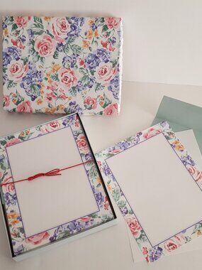 Boxed Stationery *INCOMPLETE* Creative Papers C.R.Gibson,Coventry Rose